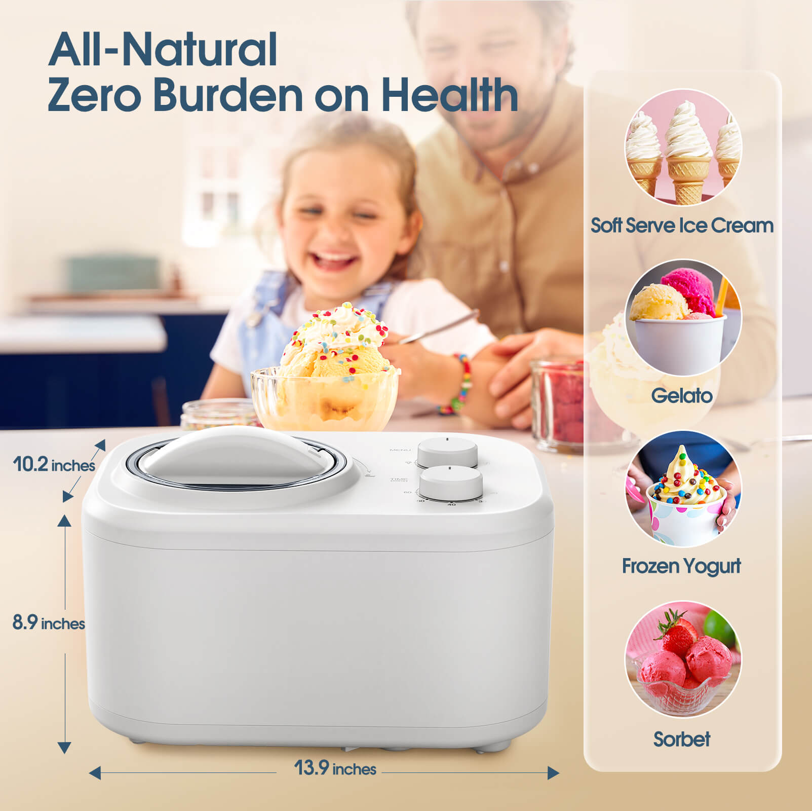 Natural ice discount cream making machine