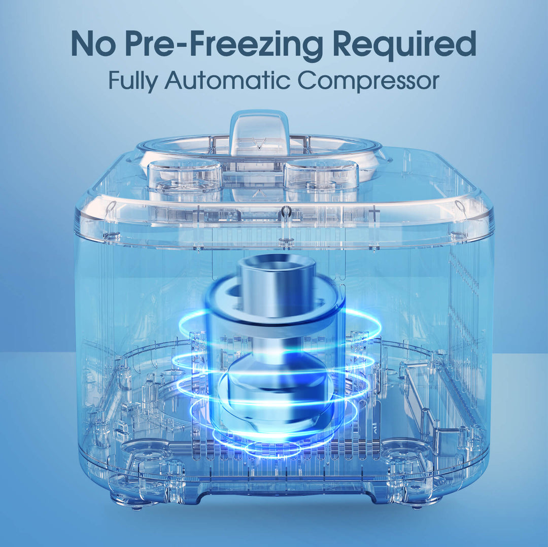 Ice Maker Compressor R910 1L Ice Cream Maker with Compressor IC3910 - Kismile
