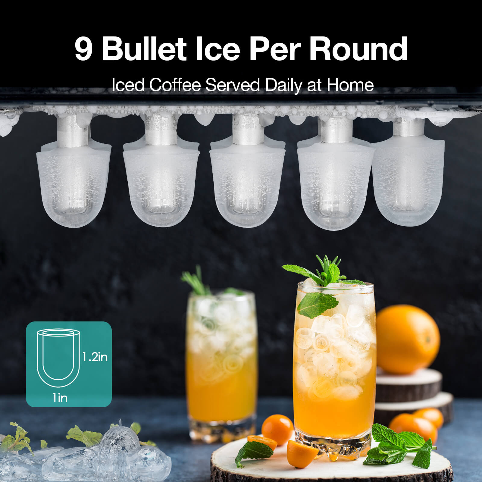 Countertop Ice Maker Portable Ice Machine with Handle,Self-Cleaning Ice Makers, 26Lbs/24H, 9 Ice Cubes Ready in 6 Mins for Home Kitchen Bar Party - Kismile Countertop Ice Maker Portable Ice Machine with Handle,Self-Cleaning Ice Makers, 26Lbs/24H, 9 Ice Cubes Ready in 6 Mins for Home Kitchen Bar Party - Kismile