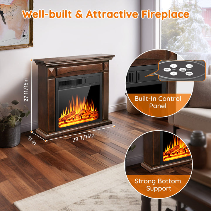 25'' Electric Fireplace with Mantel M1806 - Kismile