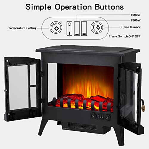 3D Infrared Electric Fireplace Stove - Kismile