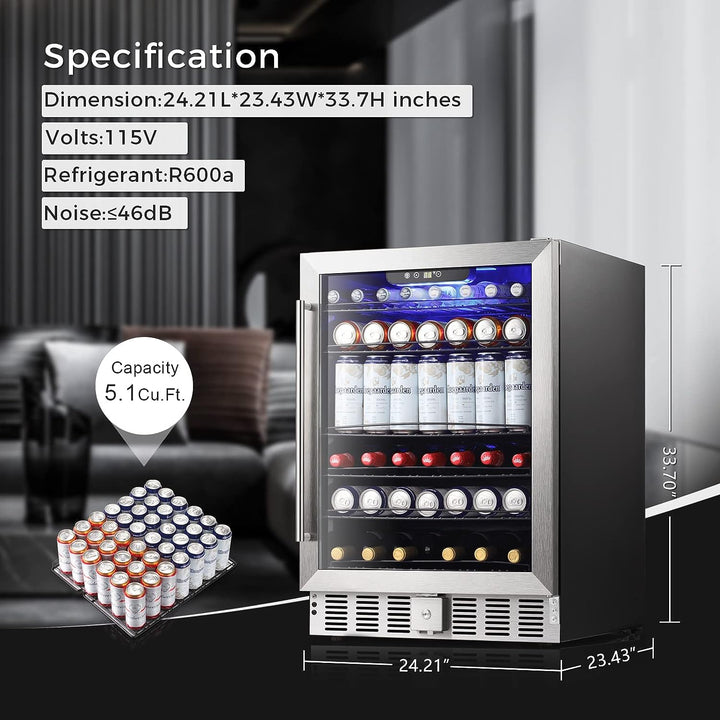 5.1 Cu.Ft Beverage Refrigerator - Kismile