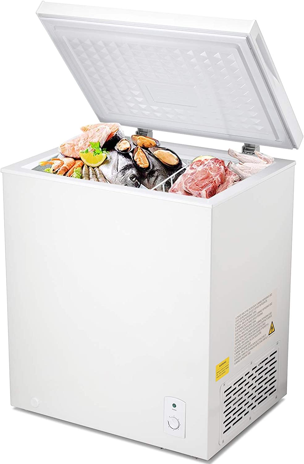 SMETA Deep Freezer Chest Freezer 7.0 Cubic Feet Freezers Chest 8 cu. ft  Meat Freezer for Office, Home, Kitchen, Garage Ready Outdoor with Removable