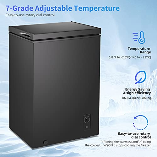 Kismile Mini Freezer 3 Cubic Feet Black - appliances - by owner