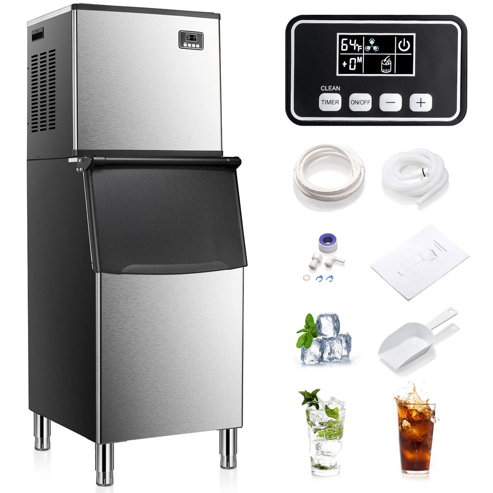 Kismile Commercial Ice Maker with Bin - Kismile