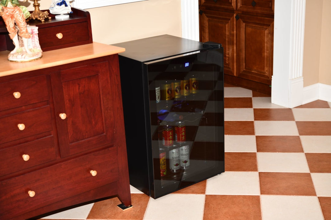 Matte Beverage Refrigerator and Cooler - Kismile