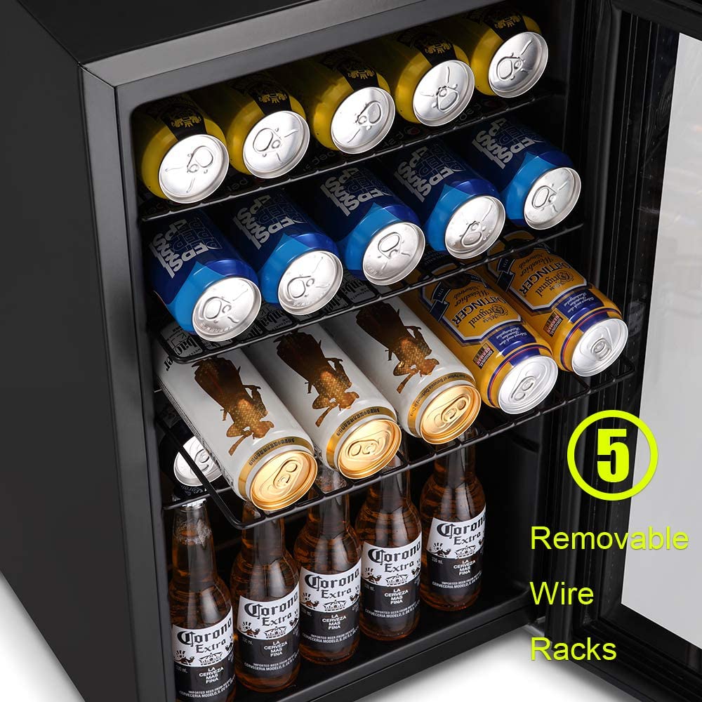 Matte Beverage Refrigerator W5875BH - Kismile