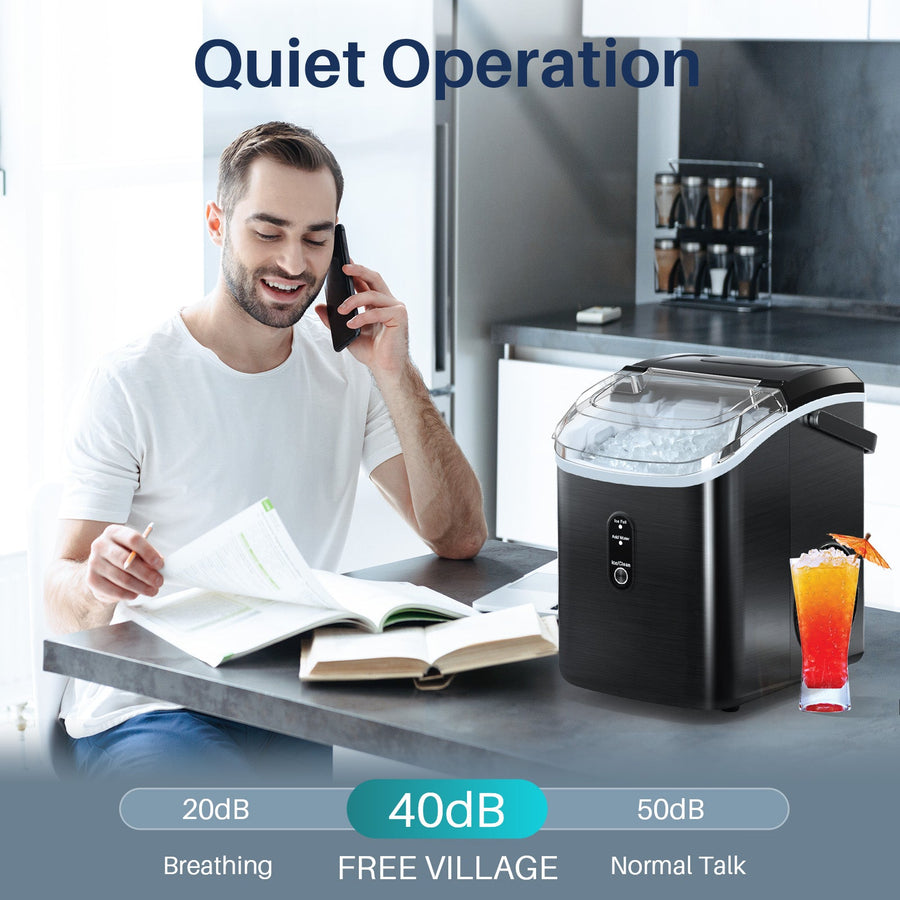 Nugget Pebble Ice Maker Countertop HZB15N Kismile