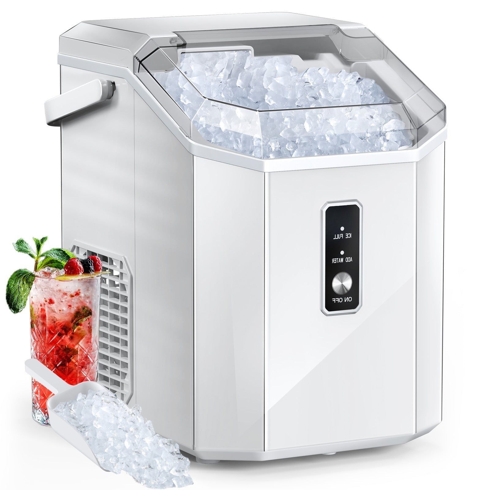 Nugget Pebble Ice Maker Countertop HZB-15NA - Kismile