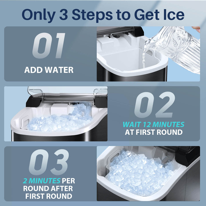 Pebble Ice Maker Machine Z5815SN - Kismile