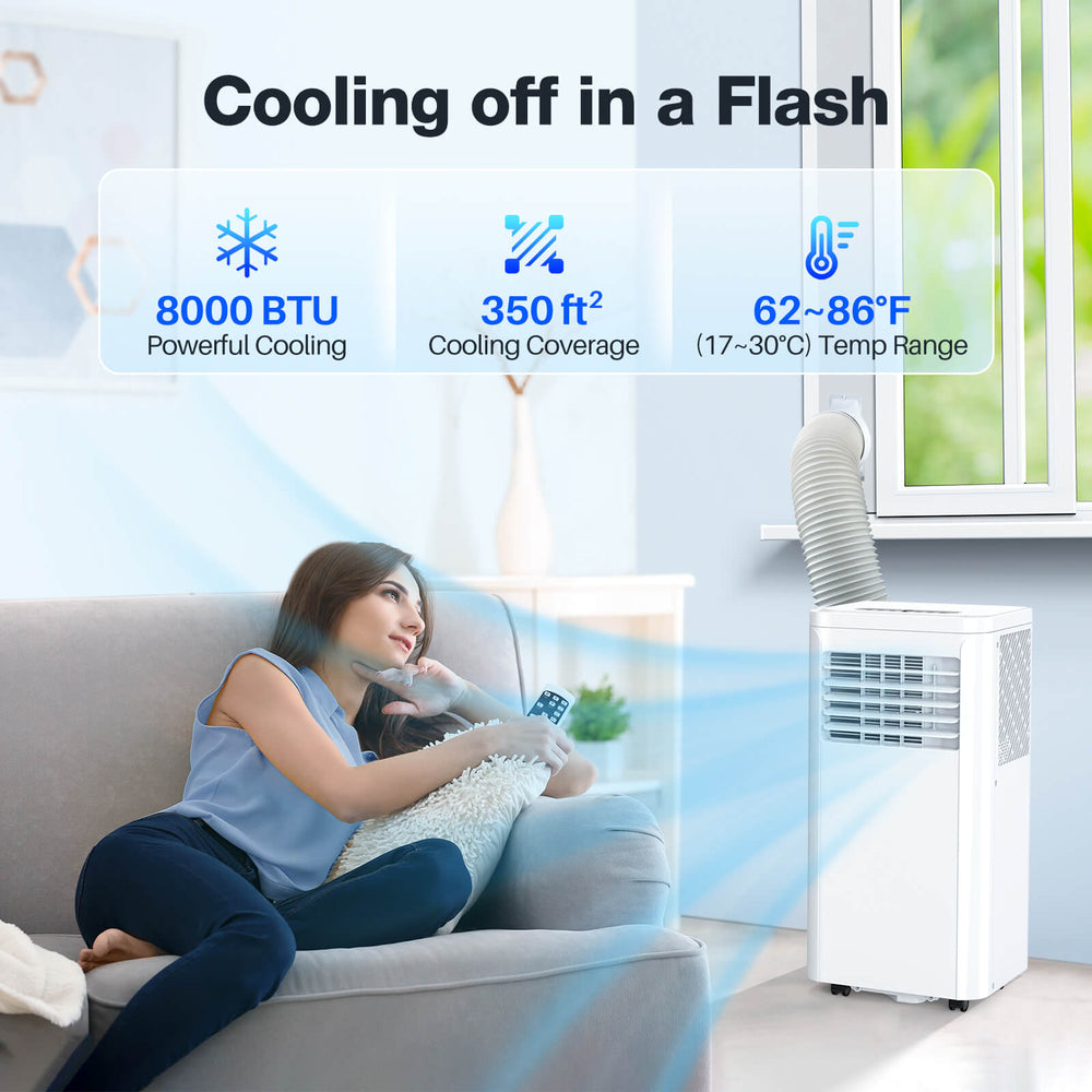 Portable Air Conditioner with Dehumidifier & Fan Modes - Kismile