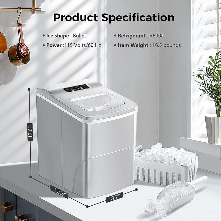 Portable Countertop Ice Maker Machine - Kismile