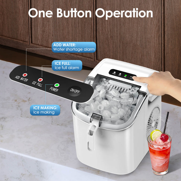 Portable Ice Maker with Handle Z5822H - Kismile