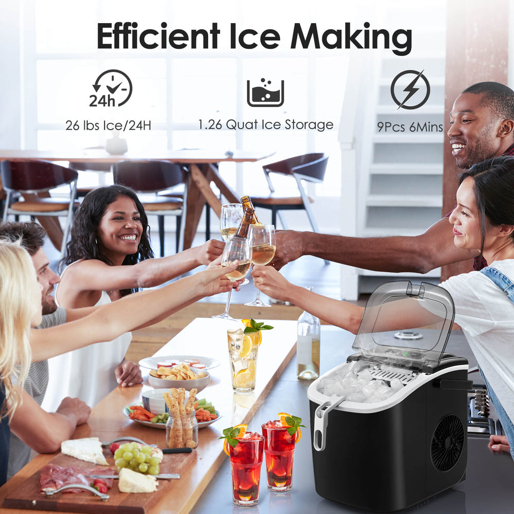 Portable Ice Maker with Handle Z5822H - Kismile