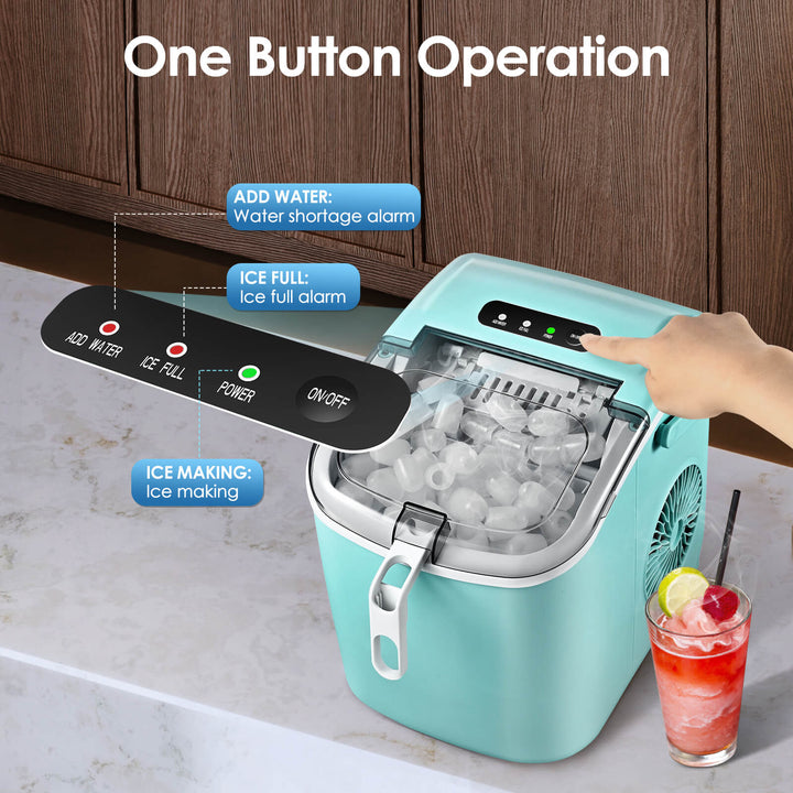 Portable Ice Maker with Handle Z5822H - Kismile