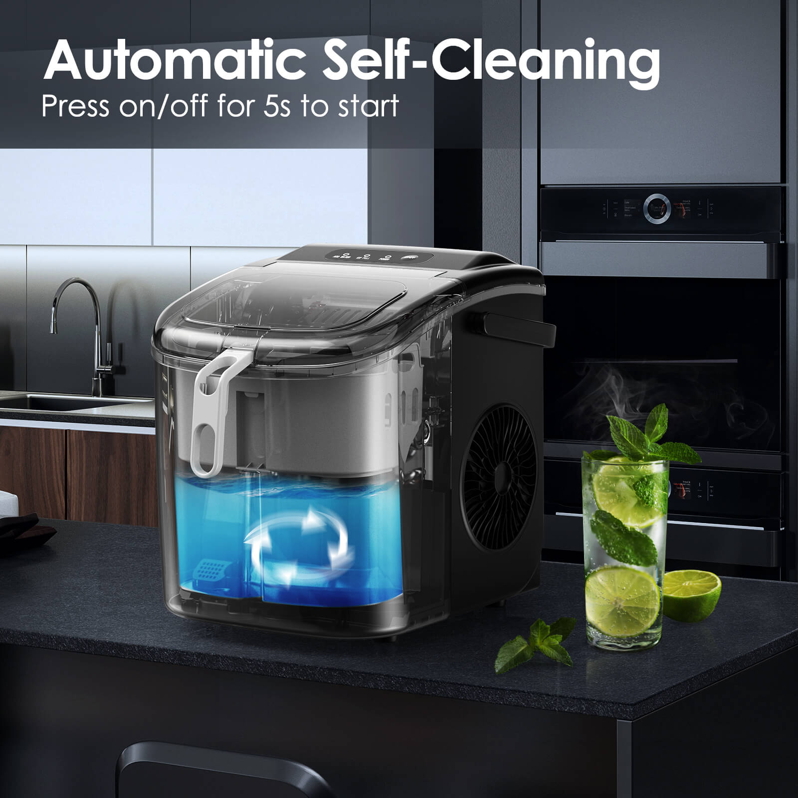 Portable Ice Maker with Handle Z5822H - Kismile