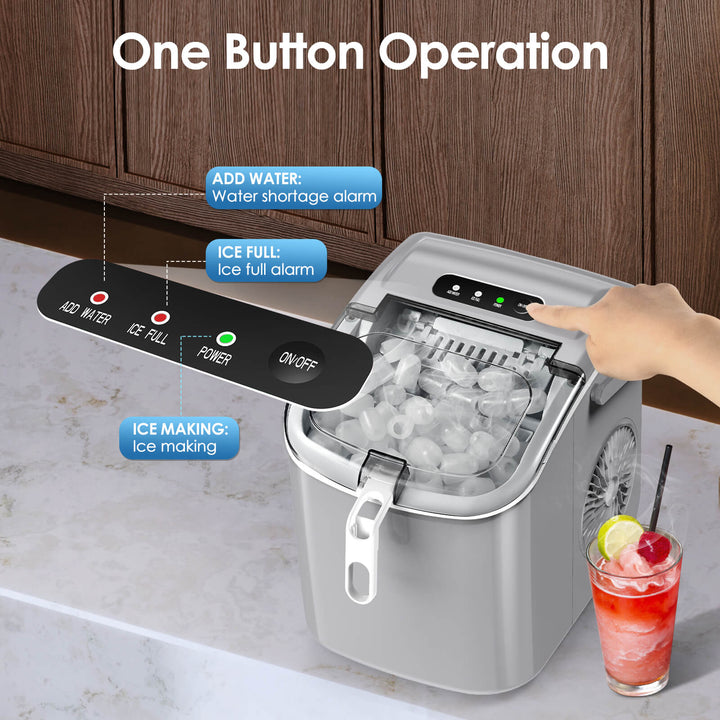 Portable Ice Maker with Handle Z5822H - Kismile