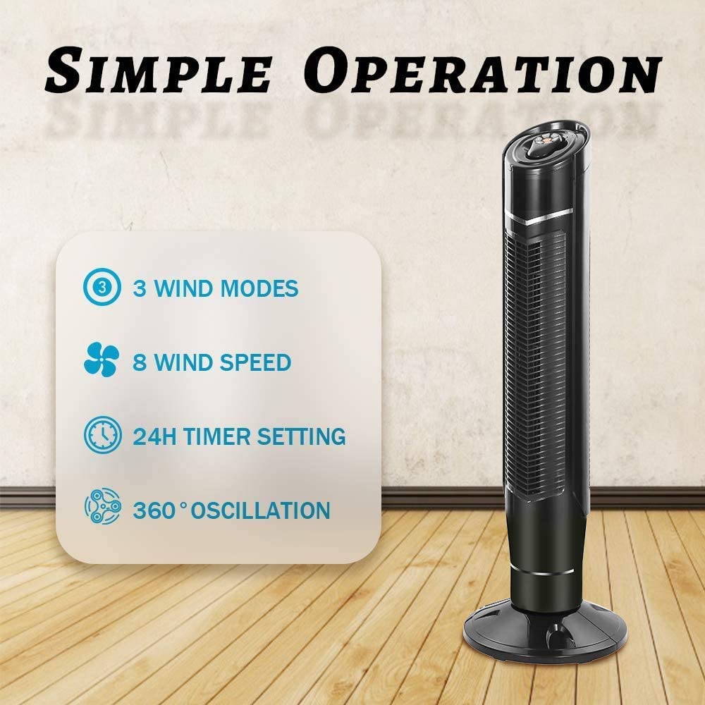 Portable Oscillating Tower Fan