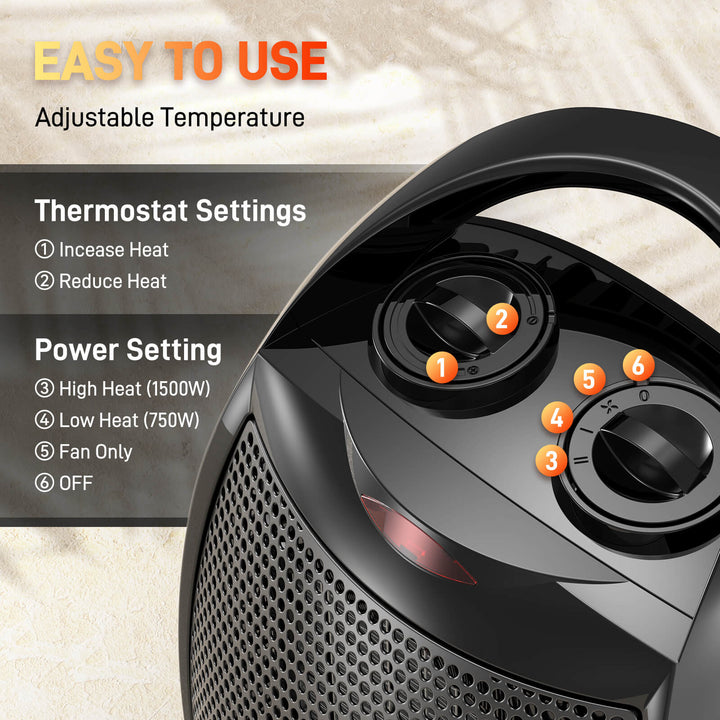 Small Electric Space Heater H56902X - Kismile